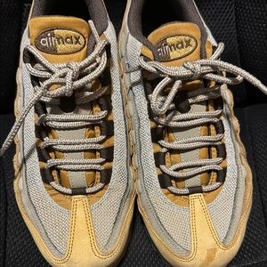 Kids Tan and Gray Sneakers